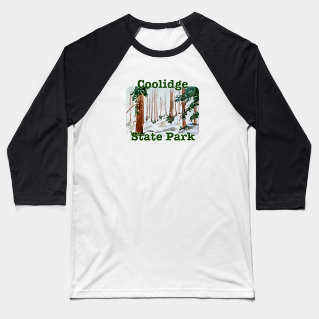 Coolidge State Park, Vermont Baseball T-Shirt by MMcBuck